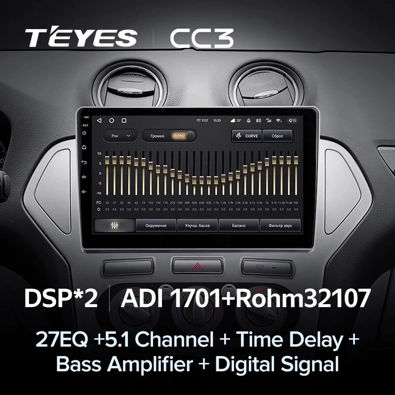 Штатная магнитола Teyes CC3 4/32 Ford Mondeo 4 (2006-2010)