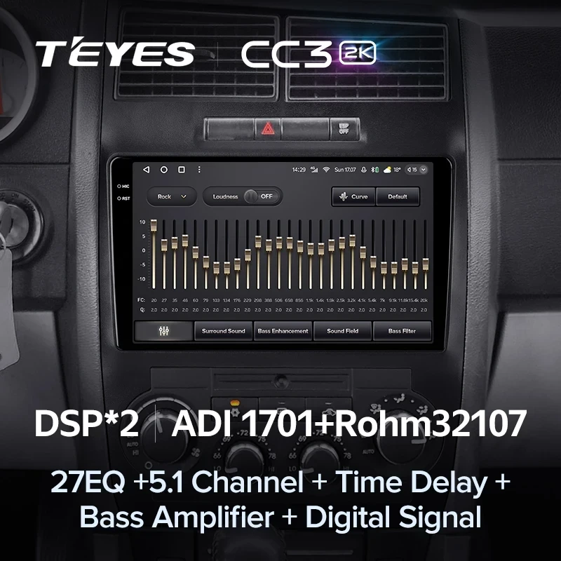 Штатная магнитола Teyes CC3 2K 4/64 Dodge Magnum 2 (2003-2007)