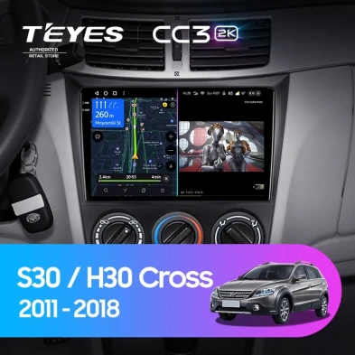 Штатная магнитола Teyes CC3 2K 6/128 Dongfeng S30 H30 Cross (2011-2018)