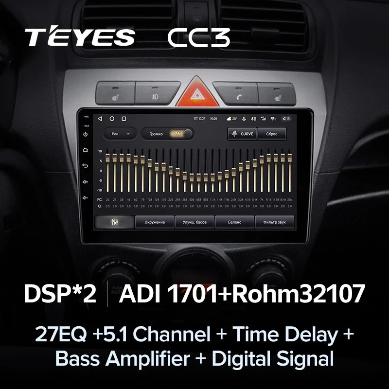 Штатная магнитола Teyes CC3 4/32 Kia Picanto (2007-2011)