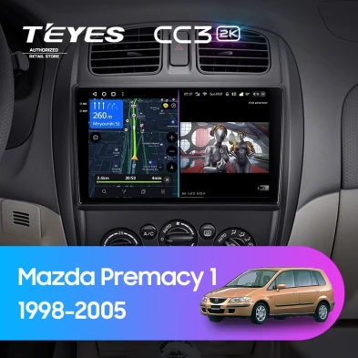 Штатная магнитола Teyes CC3 2K 4/32 Mazda Premacy 1 (1999-2005)