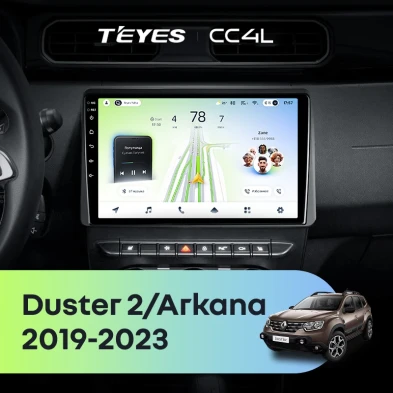 Штатная магнитола Teyes CC4L 6/64 Renault Arkana (2019-2023) F2