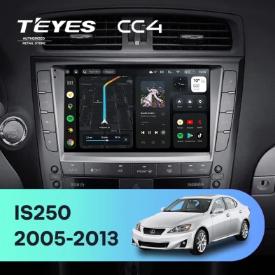 Штатная магнитола Teyes CC4 6/64 Lexus IS250 XE20 (2005-2013) (Hm) Тип-B