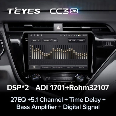Штатная магнитола Teyes CC3 2K 4/64 Toyota Camry 8 XV 70 (2017-2020) F1