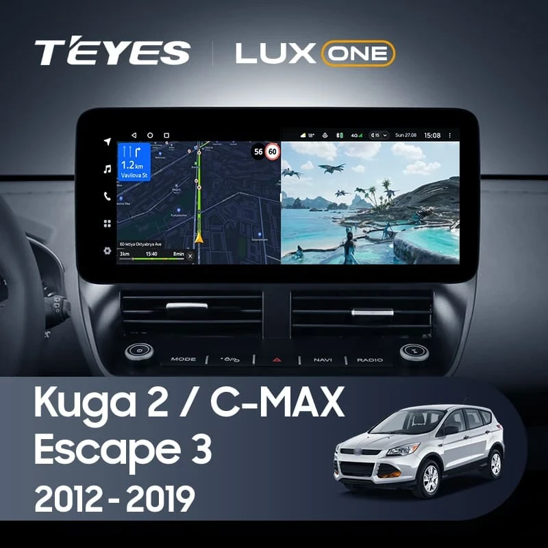 Штатная магнитола Teyes LUX ONE 360 6/128 Ford C-MAX (2012-2019)