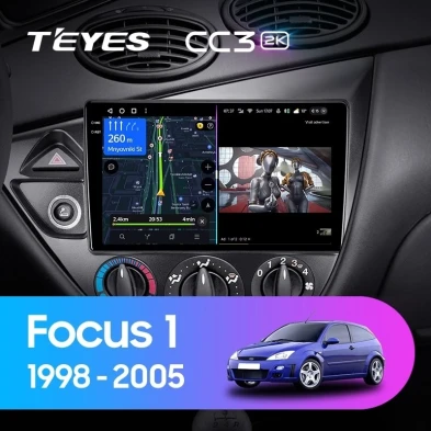 Штатная магнитола Teyes CC3 2K 4/64 Ford Focus 1 (1998-2005)