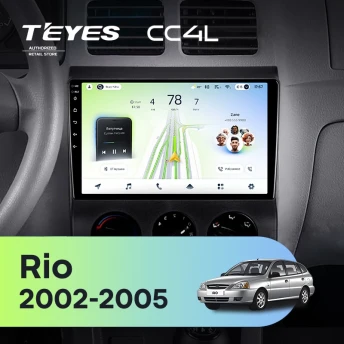 Штатная магнитола Teyes CC4L 6/64 Kia Rio 1 (2002-2005)