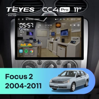 Штатная магнитола Teyes CC4 Pro 360 8/128 Ford Focus 2 Mk 2 (2004-2011) F1 (11")