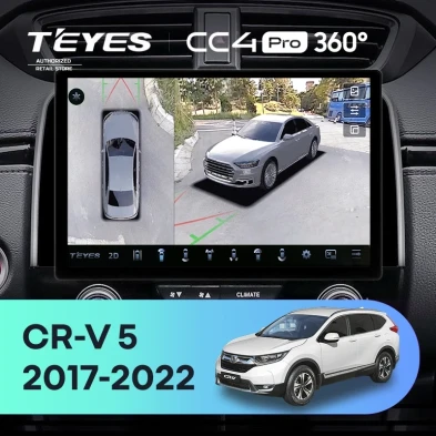 Штатная магнитола Teyes CC4 Pro 360 12/256 Honda CR-V 5 RT RW (2017-2022) (13")