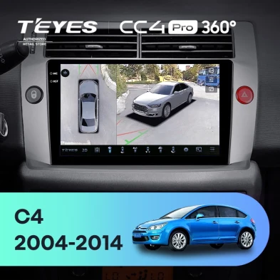 Штатная магнитола Teyes CC4 Pro 360 12/256 Citroen C4 (2004-2014)