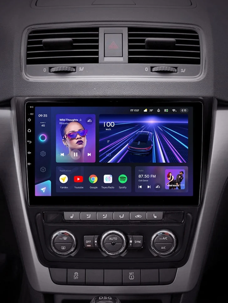 Штатная магнитола Teyes CC3 4/32 Skoda Yeti 5L (2009-2014)