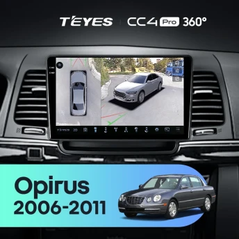 Штатная магнитола Teyes CC4 Pro 360 12/256 Kia Opirus GH (2006-2011)