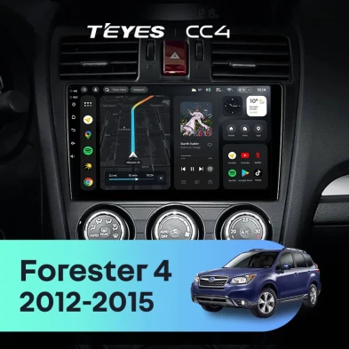Штатная магнитола Teyes CC4 6/64 Subaru Forester 4 SJ (2012-2015) Тип-A