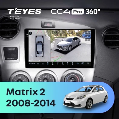 Штатная магнитола Teyes CC4 Pro 360 8/128 Toyota Matrix 2 E140 (2008-2014)