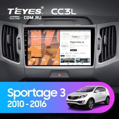 Штатная магнитола Teyes CC3L 4/32 Kia Sportage 3 SL (2010-2016) Тип-A