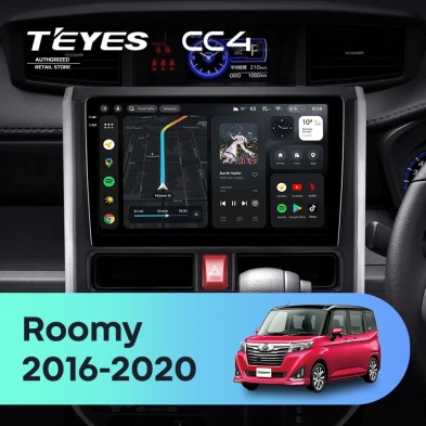 Штатная магнитола Teyes CC4 8/128 Toyota Roomy (2016-2020) Правый руль