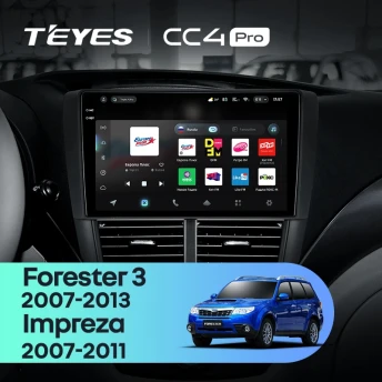 Штатная магнитола Teyes CC4 Pro 8/128 Subaru Forester 3 SH (2007-2013)