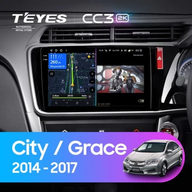Штатная магнитола Teyes CC3 2K 360 6/128 Honda Grace (2014-2017) Тип-A Правый руль