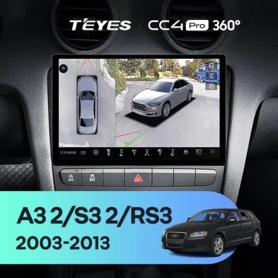 Штатная магнитола Teyes CC4 Pro 360 12/256 Audi RS3 1 (2011-2012) (11")