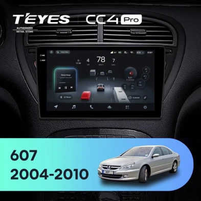 Штатная магнитола Teyes CC4 Pro 12/256 Peugeot 607 (2004-2010)