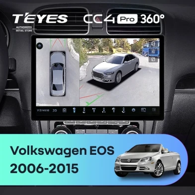 Штатная магнитола Teyes CC4 Pro 360 8/128 Volkswagen EOS (2006-2015) (13")