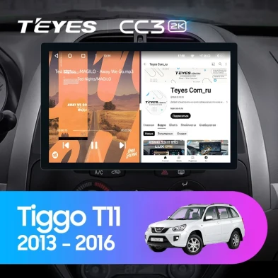Штатная магнитола Teyes CC3 2K 6/128 Chery Tiggo T11 FL (2013-2016) (13")