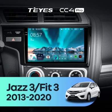 Штатная магнитола Teyes CC4 Pro 8/128 Honda Fit 3 GP GK (2013-2020) Тип-B