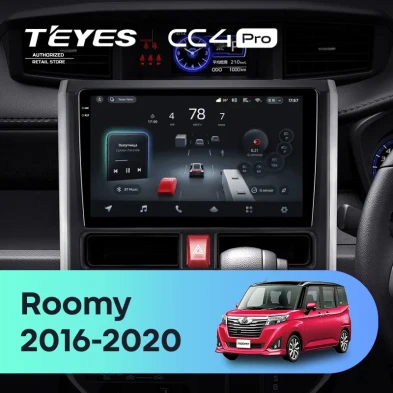 Штатная магнитола Teyes CC4 Pro 12/256 Toyota Roomy (2016-2020) Правый руль