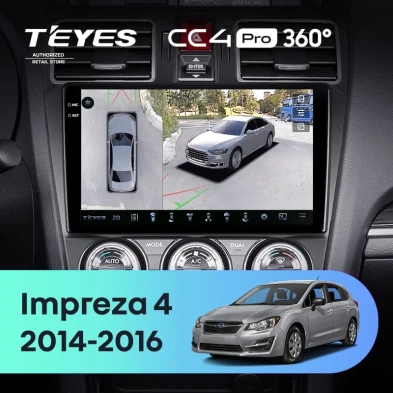Штатная магнитола Teyes CC4 Pro 360 8/128 Subaru Impreza 4 (2014-2016)