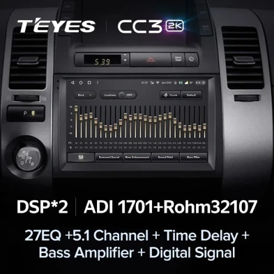 Штатная магнитола Teyes CC3 2K 360 6/128 Toyota Prius XW20 II (2003-2011) F2