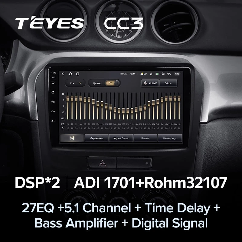 Штатная магнитола Teyes CC3 4/32 Suzuki Vitara 2 (2014-2018)