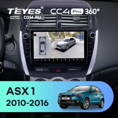 Штатная магнитола Teyes CC4 Pro 360 12/256 Mitsubishi ASX 1 (2010-2016) Тип-A (9")