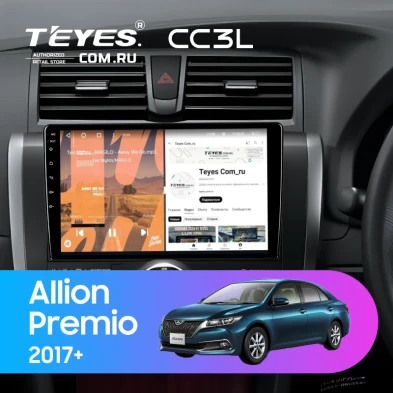 Штатная магнитола Teyes CC3L 4/32 Toyota Premio (T260) (2017-2021)