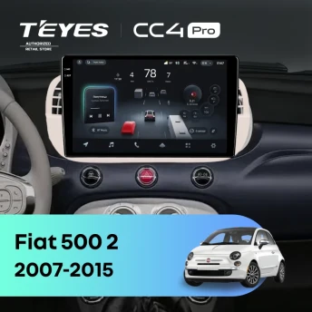 Штатная магнитола Teyes CC4 Pro 12/256 Fiat 500 2 (2007-2015)