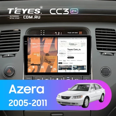 Штатная магнитола Teyes CC3 2K 4/64 Hyundai Azera (2005-2011)