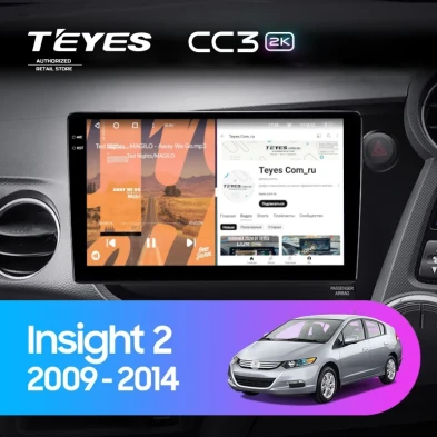 Штатная магнитола Teyes CC3 2K 360 6/128 Honda Insight 2 (2009-2014) Правый руль