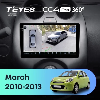 Штатная магнитола Teyes CC4 Pro 360 12/256 Nissan March K13 (2010-2013)