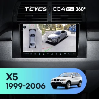 Штатная магнитола Teyes CC4 Pro 360 12/256 BMW X5 E39 E53 (1999-2006)