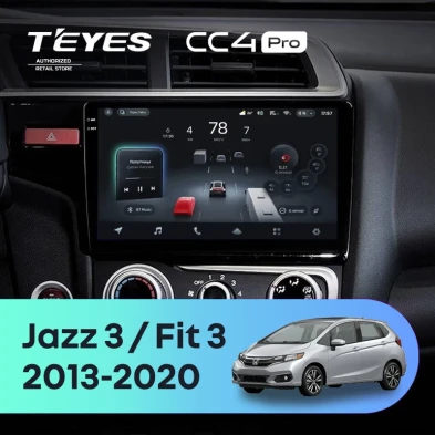 Штатная магнитола Teyes CC4 Pro 12/256 Honda Fit 3 (2013-2020) Тип-A
