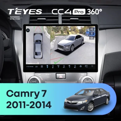 Штатная магнитола Teyes CC4 Pro 360 12/256 Toyota Camry 7 XV 50 55 (2011-2014) F4 (11")