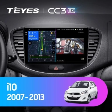 Штатная магнитола Teyes CC3 2K 4/32 Hyundai i10 (2007-2013)