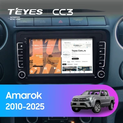 Штатная магнитола Teyes CC3 4/32 Volkswagen Amarok (2010-2025) (с кнопками) 7"