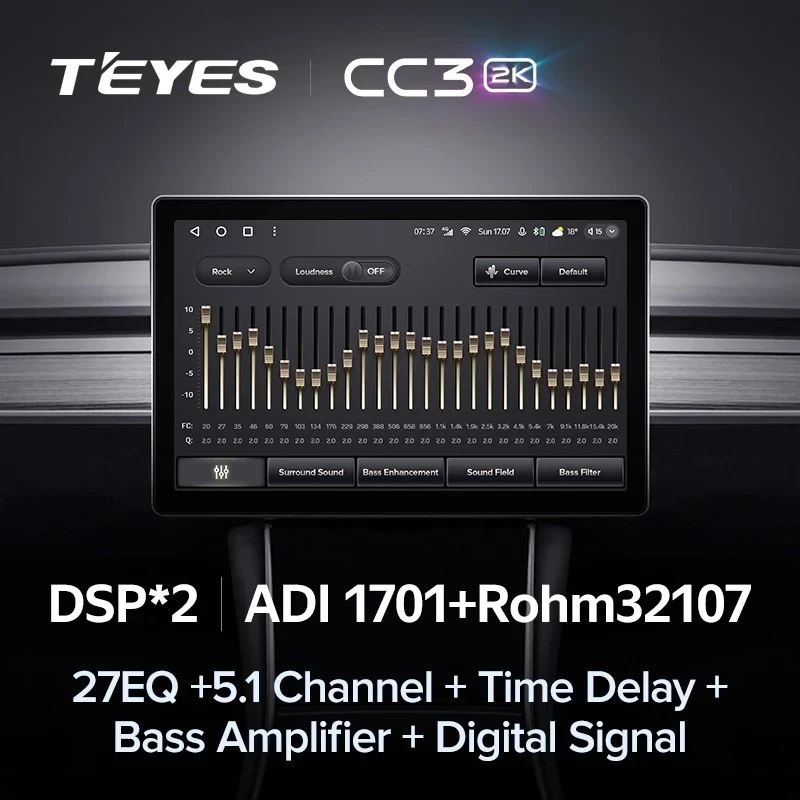 Штатная магнитола Teyes CC3 2K 4/32 Jeep Compass 1 MK (2009-2015) (13")