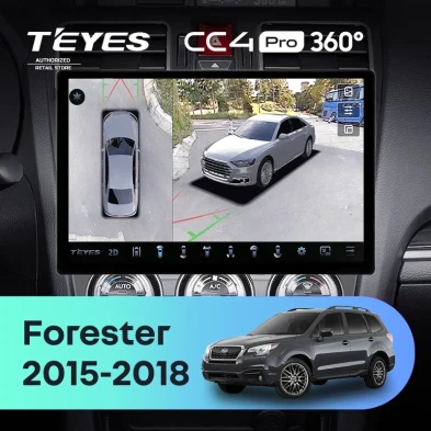 Штатная магнитола Teyes CC4 Pro 360 8/128 Subaru XV (2015-2017) F1 (13")