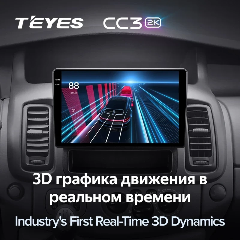 Штатная магнитола Teyes CC3 2K 360 6/128 Opel Vivaro A (2006-2014) Тип-B