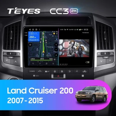 Штатная магнитола Teyes CC3 2K 4/64 Toyota Land Cruiser 11 200 (2007-2015) F3 Тип-A