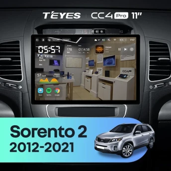 Штатная магнитола Teyes CC4 Pro 12/256 Kia Sorento 2 II XM (2012-2021) F1 (11")
