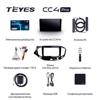 Штатная магнитола Teyes CC4 Pro 8/128 Seat Toledo 3 (2004-2009)