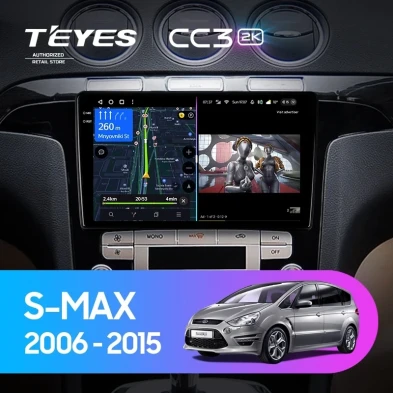 Штатная магнитола Teyes CC3 2K 4/64 Ford S-MAX (2006-2015) F2