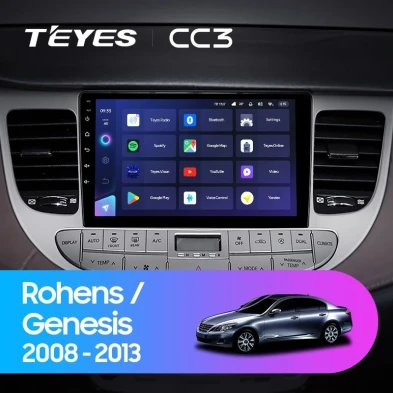 Штатная магнитола Teyes CC3 4/32 Hyundai Rohens Genesis (2008-2013) F1